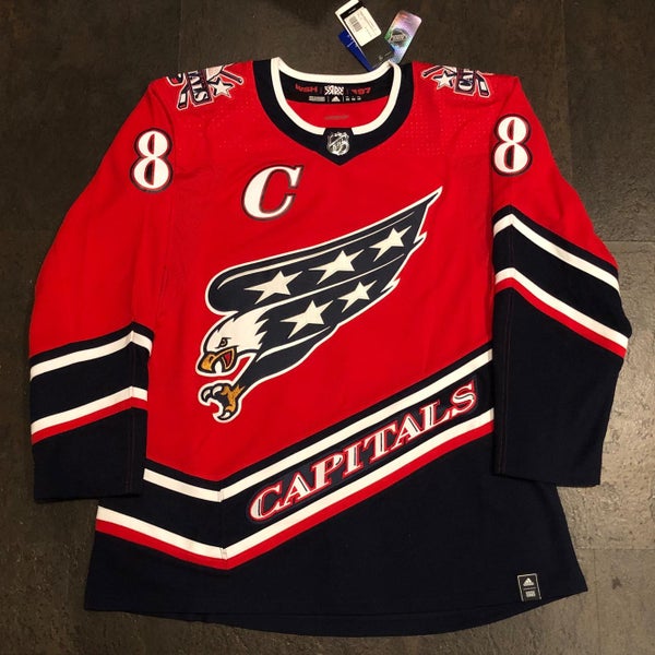 NWT Adidas AdiZero Washington Capitals OVECHKIN Reverse Retro Sz 52