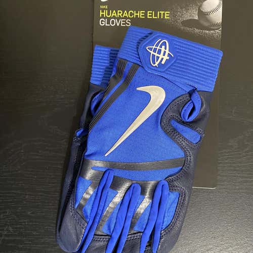 Blue New Large Nike Huarache Elite Batting Gloves