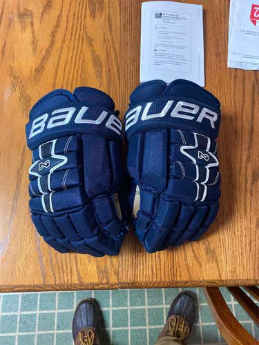 Blue Senior Bauer Nexus N7000 14"  Gloves