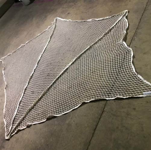 Retails $189 -New 8mm Lacrosse Replacement Net 6x6x7 White w/ Lacing Cord