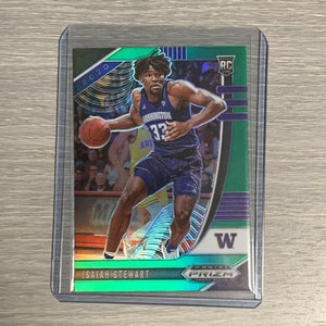 Isaiah Stewart 20-21 Panini Prizm Draft Picks Green Pistons Rookie Card #66