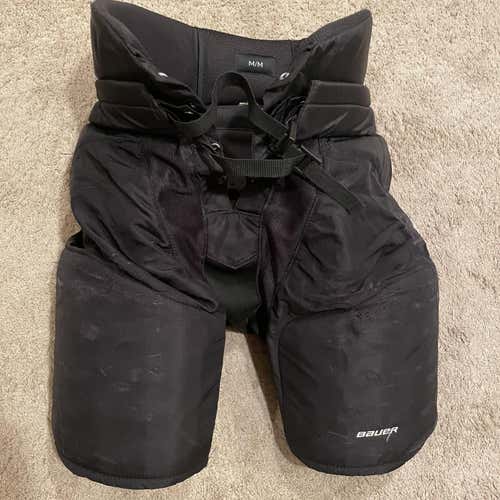 Black Senior Medium Bauer Custom Pro Pro Stock Hockey Pants