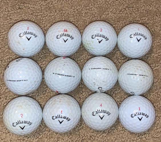 3 Dozen Used Callaway Chrome Soft/x (make Offers)