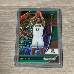 Zeke Nnaji 20-21 Prizm Draft Picks Green Arizona Denver Nuggets RC #34