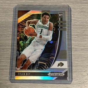 Tyler Bey 20-21 Panini Prizm Draft Picks Silver Mavericks Colorado RC #75