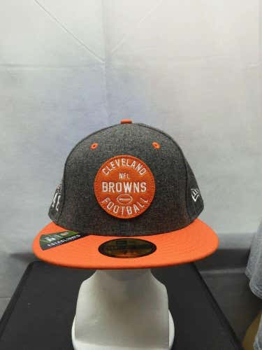 NWS Cleveland Browns New Era 59fifty NFL 100 Sideline Collection 7 5/8