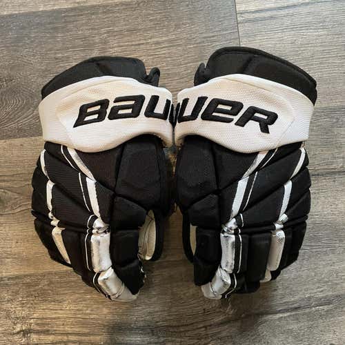 Black Senior Bauer Vapor 1X Pro Lite 15" Pro Stock Gloves