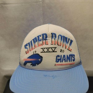 Buffalo Bills AFC Champions Super Bowl XXV Snapback Hat NFL SIGNED