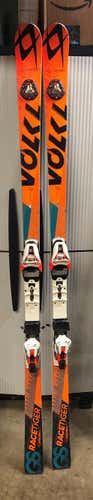 Used Volkl Racing Racetiger GS Skis With Bindings Max Din 18