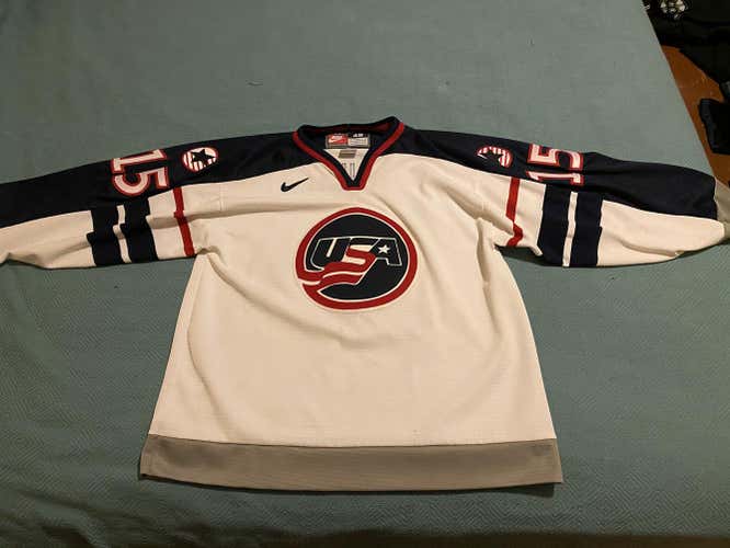 Adult Used Medium Nike Brett Hull USA Jersey
