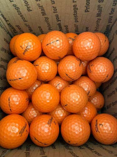 44 Orange Titleist Velocity Used Golf Balls AAAA-AAAAA Near Mint to Mint