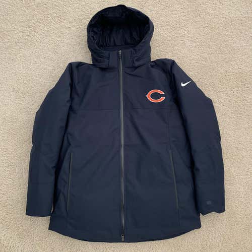 Chicago Bears Team Issued Nike On-Field 550 Down Jacket Men's Size Large