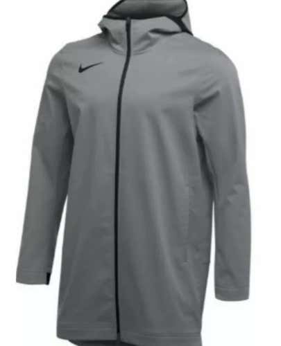 Nike Winter Parka Trench Jacket Protect Men's Small Tall Grey AJ6719-065