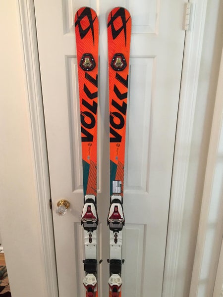 Used 2016 Volkl WC Racetiger Speedwall 188cm GS Race Skis 30m Radius Bindings Max Din 16