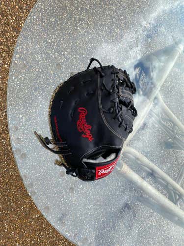 Black High School/College First Base 12.75" Baseball Glove