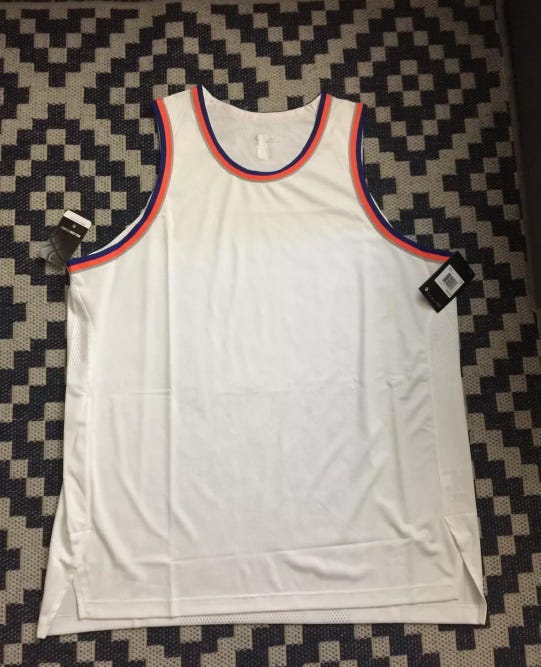 Nike AEROSWIFT NBA New York Knicks Blank Jersey Size 40 Small