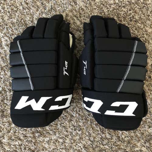 Black Senior CCM Tacks 4 Roll 13" Gloves