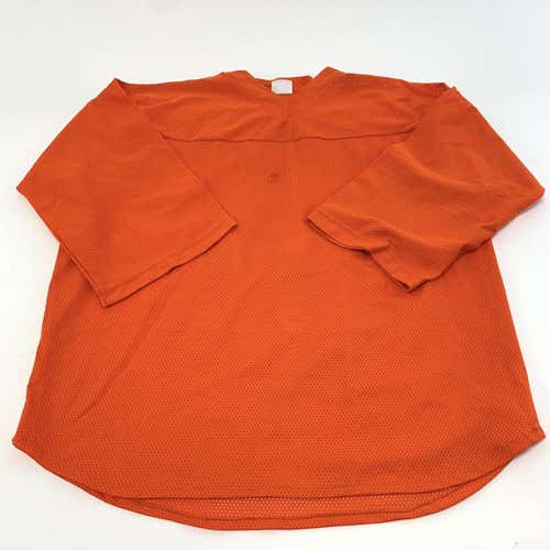 Used | Orange Mesh Bauer Hockey Jersey | Adult Large