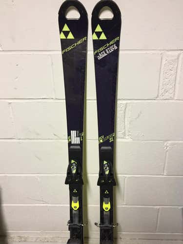 Used 2015 Fischer RC4 World Cup SL Race Skis 155cm Fischer Bindings Max DIN 13