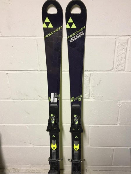 Used 2015 Fischer RC4 World Cup SL Race Skis 155cm Fischer Bindings Max DIN 13