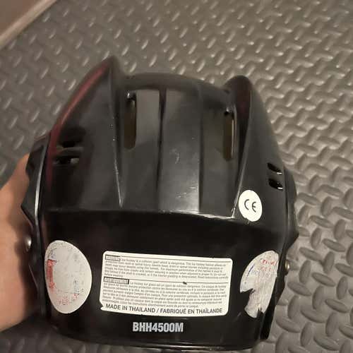Black Used Medium Bauer 4500 Helmet