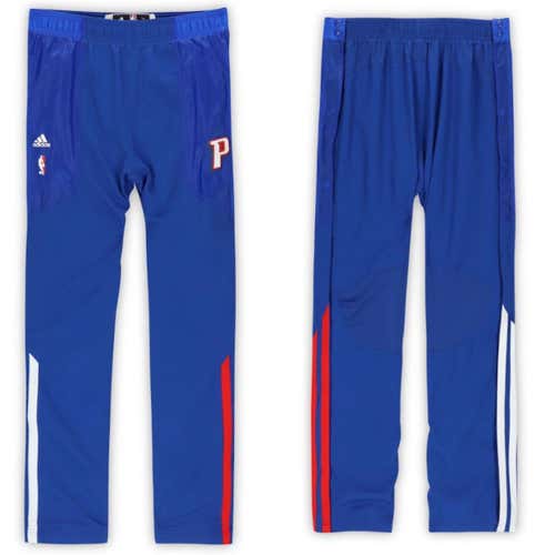 Detroit Pistons Team Issued NBA Warm Up Blue Adult XXXL +2 Adidas Pants