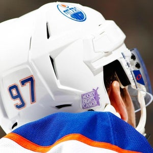 NHL Pro Stock “Hockey Fights Cancer” Helmet Sticker
