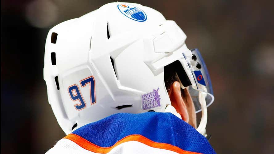 NHL Pro Stock “Hockey Fights Cancer” Helmet Sticker