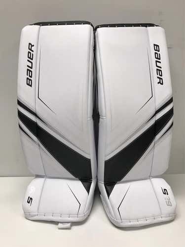 White Intermediate 30" Bauer Supreme S29 Goalie Leg Pads