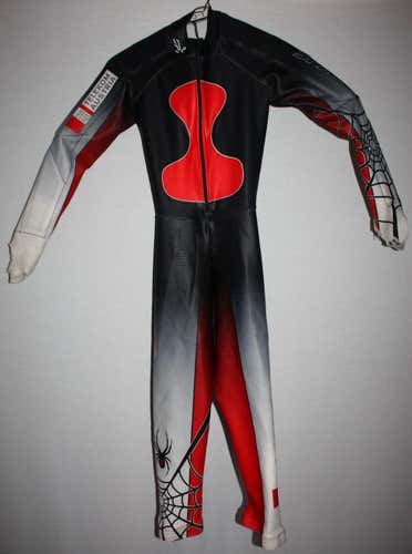 Spyder *Austria* Adult Small Ski race suit *padded on ARMS ONLY*Sharkstooth fabric downhill speed GS
