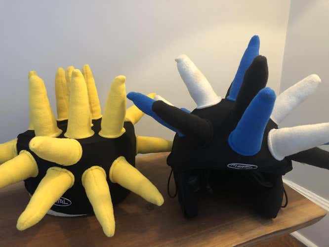 Used ski helmet covers - two of them!