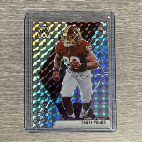 Chase Young Washington Panini Mosaic Silver Prizm #202 NFL Football Rookie Card