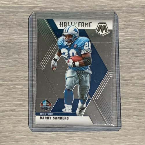 Barry Sanders Detroit Lions Panini Mosaic Hall of Fame Base Insert Card #294