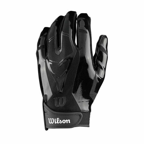 NEW Wilson Football The MVP Receiver Receivers gloves Youth Medium WTF9336BKM