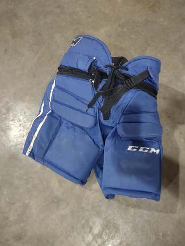 Blue Used Intermediate Small CCM Premier Goalie Pants