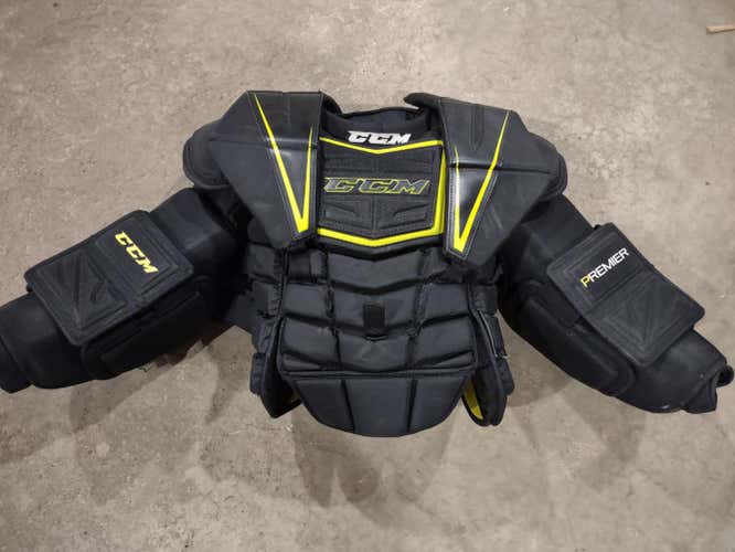 Used Intermediate Large/XL CCM Premier Pro Chest and Arm Protector Goalie Chest Protector