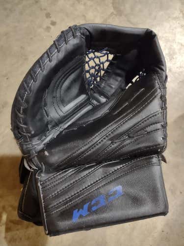 Black and Blue Used Intermediate CCM CUSTOM Full Right Premier II Pro Glove AND Blocker