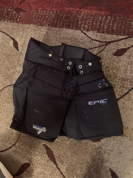 Black Senior Small Vaughn Epic 8800 Hockey Goalie Pants