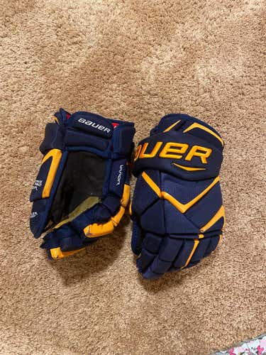 Blue Senior Bauer Vapor matrix pro 14"  Gloves