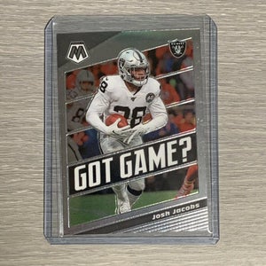 Josh Jacobs Las Vegas Raiders Mosaic Got Game? Card #GG15