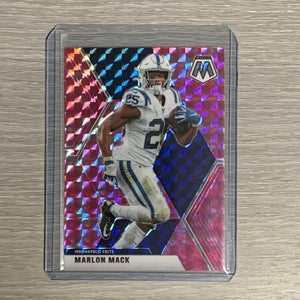 Marlon Mack Indianapolis Colts Mosaic Pink Camo Prizm Base Card #92