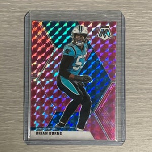 Brian Burns Carolina Panthers Mosaic Pink Camo Prizm Base Card #39