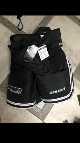 Black Intermediate Large Bauer Pro Stock Hockey Goalie Pants
