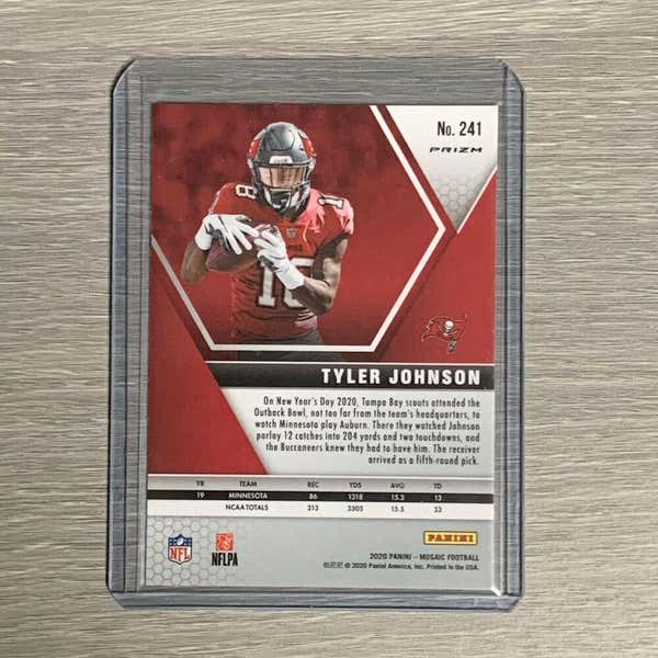 Tyler Johnson Tampa Bay Buccaneers Mosaic Pink Camo Prizm Base