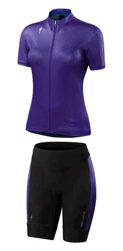 Specialized RBX COMP Jersey & Short Women's Cycling Set Geo Crest Indigo NEW - M
