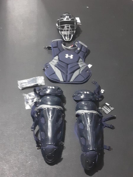 New Adult Under Armour Catcher's Set