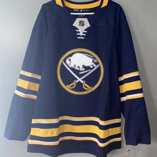Buffalo Sabres Blank Adidas Home Jersey. Size 52. NWT.