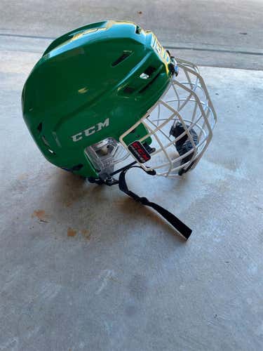 Green Used Small CCM Resistance  Helmet