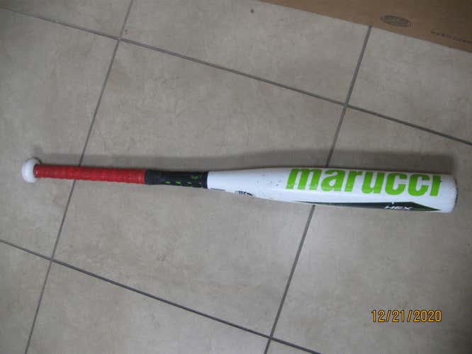 Used Kid Pitch (9YO-13YO) USSSA Certified 2017 Marucci Composite Hex Composite Bat (-5) 26 oz 31"