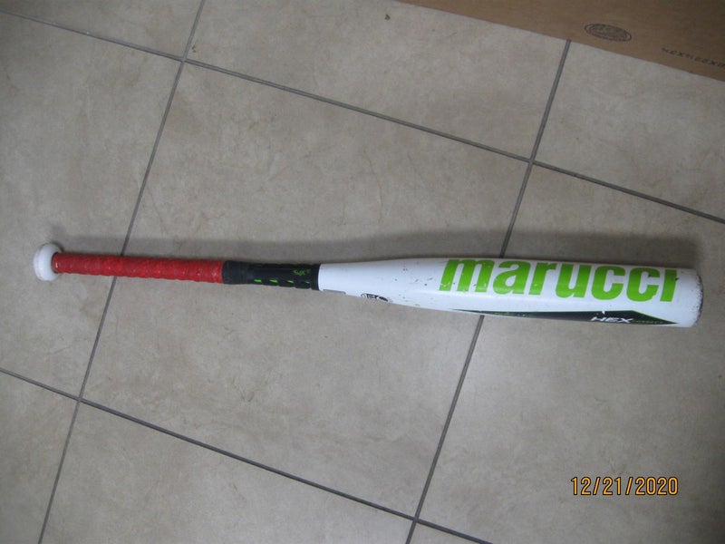 Used Kid Pitch (9YO-13YO) USSSA Certified 2017 Marucci Composite Hex Composite Bat (-5) 26 oz 31"